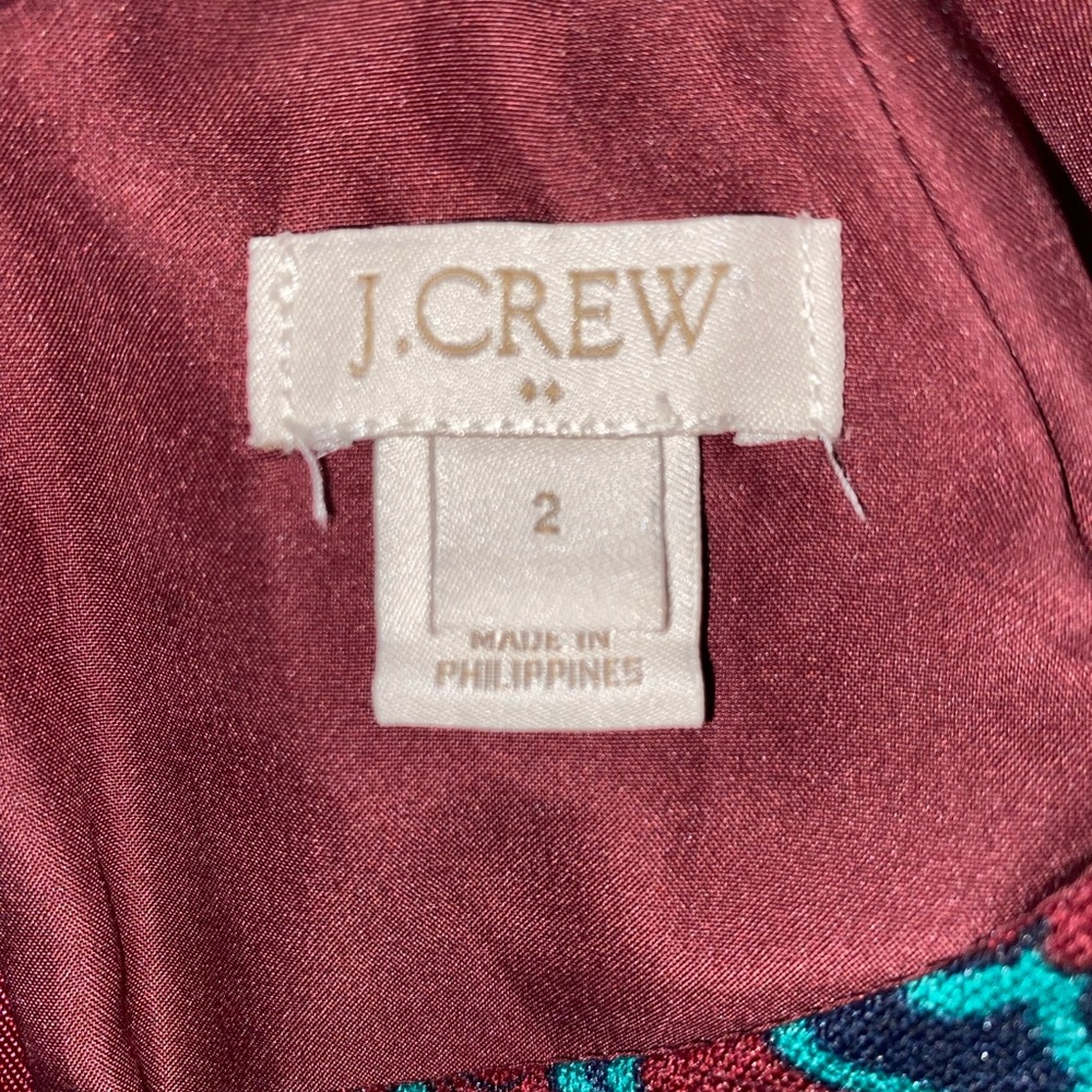 J. Crew floral dress. Size 2 - Picture 4 of 7